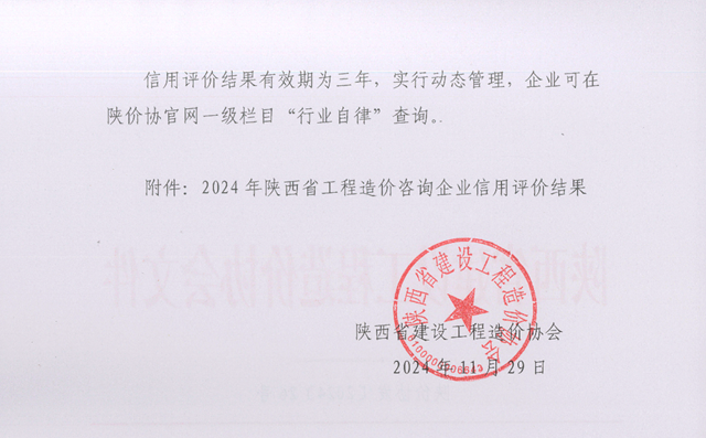 關(guān)于發(fā)布2024年陜西省工程造價咨詢企業(yè)信用評價結(jié)果的通知_頁面_2.png